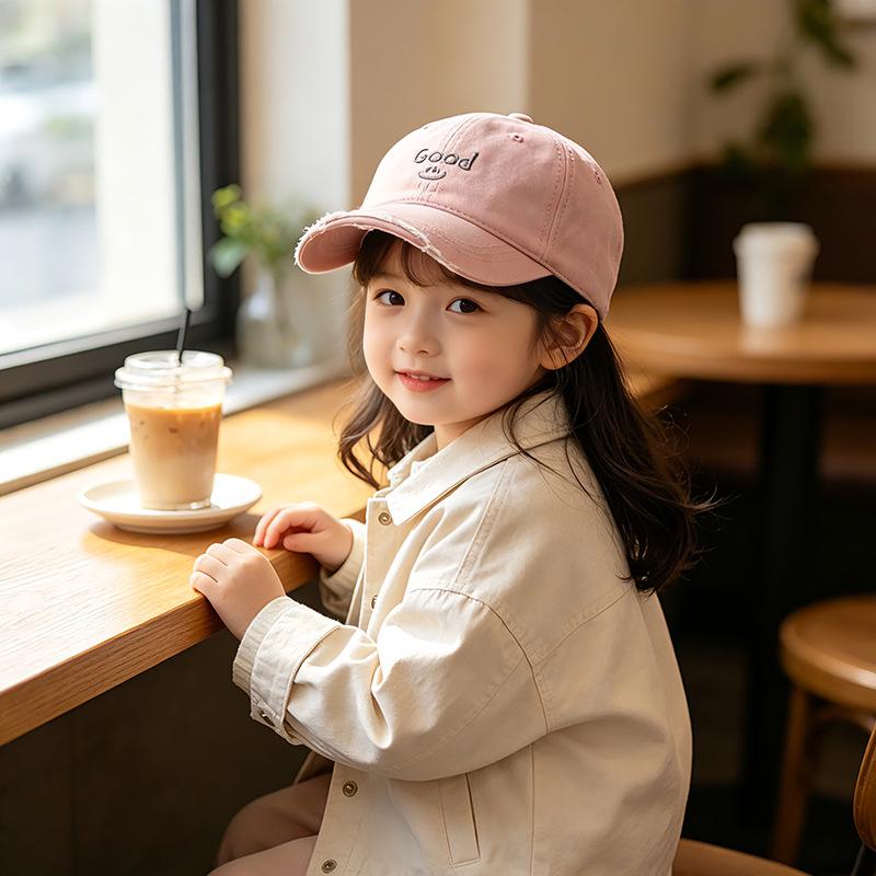 Мягкая кепка-бейсболка для детей в корейском стиле с защитой от солнца - Унисекс, весенне-осенний козырек