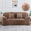 Velvet Sofa Cover For Living Room Cushion Cover Thick Stretch Plush Solid Soft Sofa Slipcovers Elastic Sectional Couch Cover