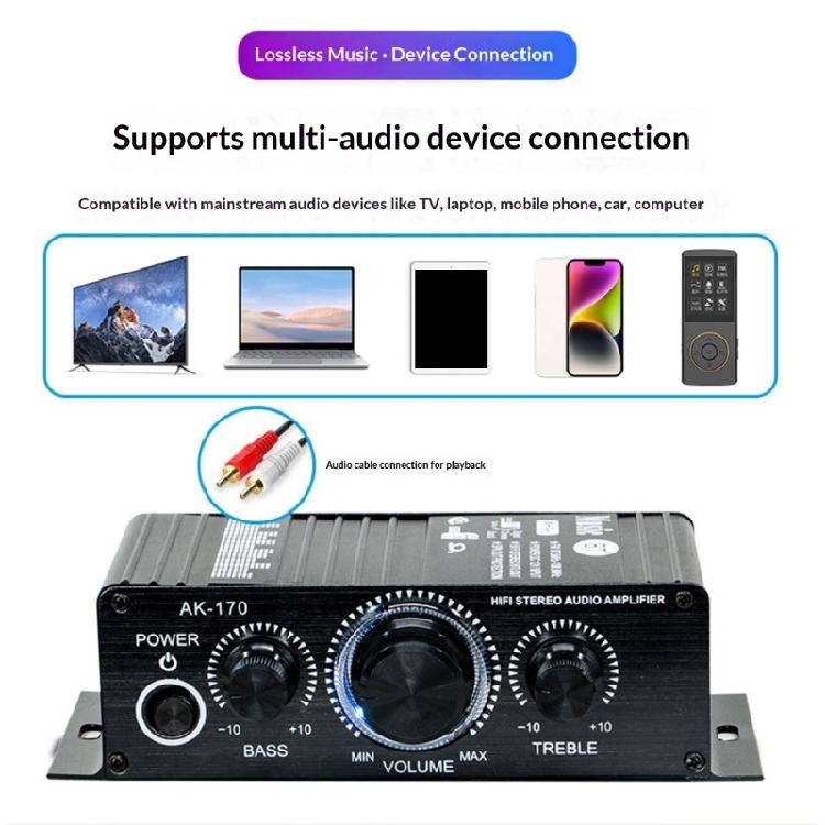 Мини-дизайн Bluetooth-совместимые усилители с регулируемым и качественным звуком, 12 В, портативные, простые в эксплуатации для автомобильного звука