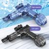 Electric Water Shooter for Adults Kids Water Squirt Toy with LED Lights Nighttime Water Shooter Game Outdoor Summer Water Fun Toy