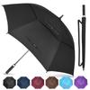 Golf Umbrella Extra Large Oversize Double Canopy Vented Windproof Waterproof Umbrella 62 Inch Automatic Open Golf Umbrella