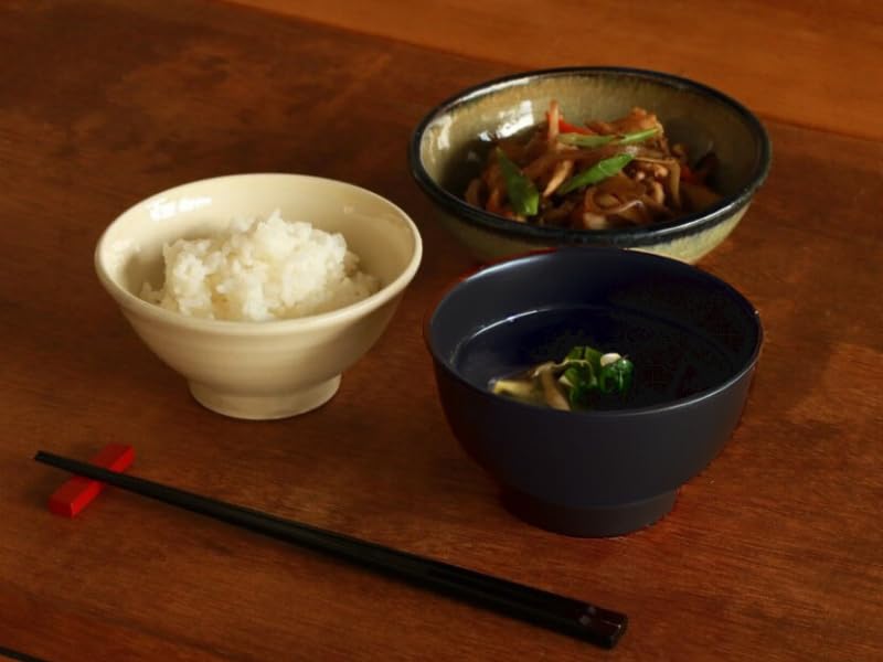 [Nakagawa Shoshichi Shoten, Great Japan Market, Washi Paper Wrapping] Urushi Rindo Echizen Hard Lacquer Asakura Bowl, 4 inches, Black