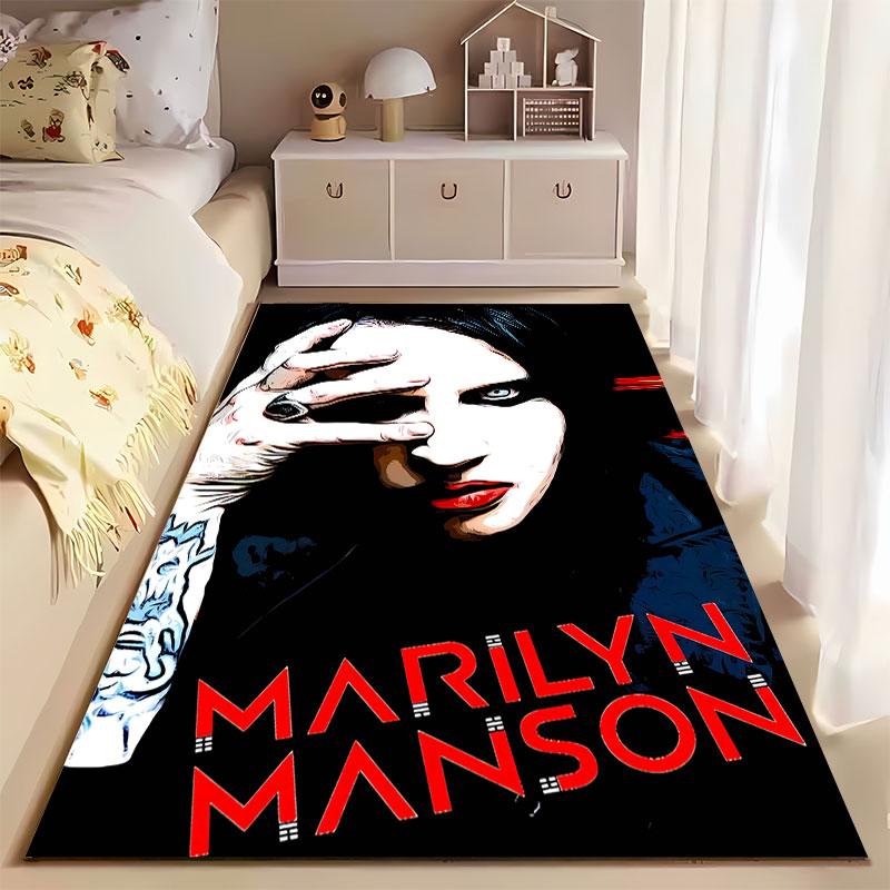 Dark Style Portrait Art Carpet suitable as a non-slip mat for the living room or bedroom sofa
