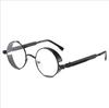Trendy Unisex Polarized Steampunk Metal Vintage Sunglasses Fashion Thick Border Round Frame Eyeglasses UV400
