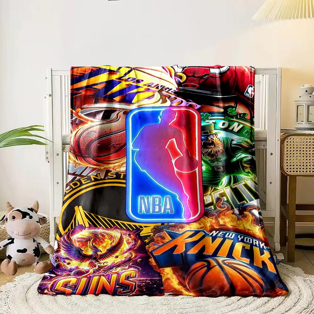 NBA Teams Logo Collage Blanket Design Flannel blanket for bedroom, living room, sofa, and nap sofas