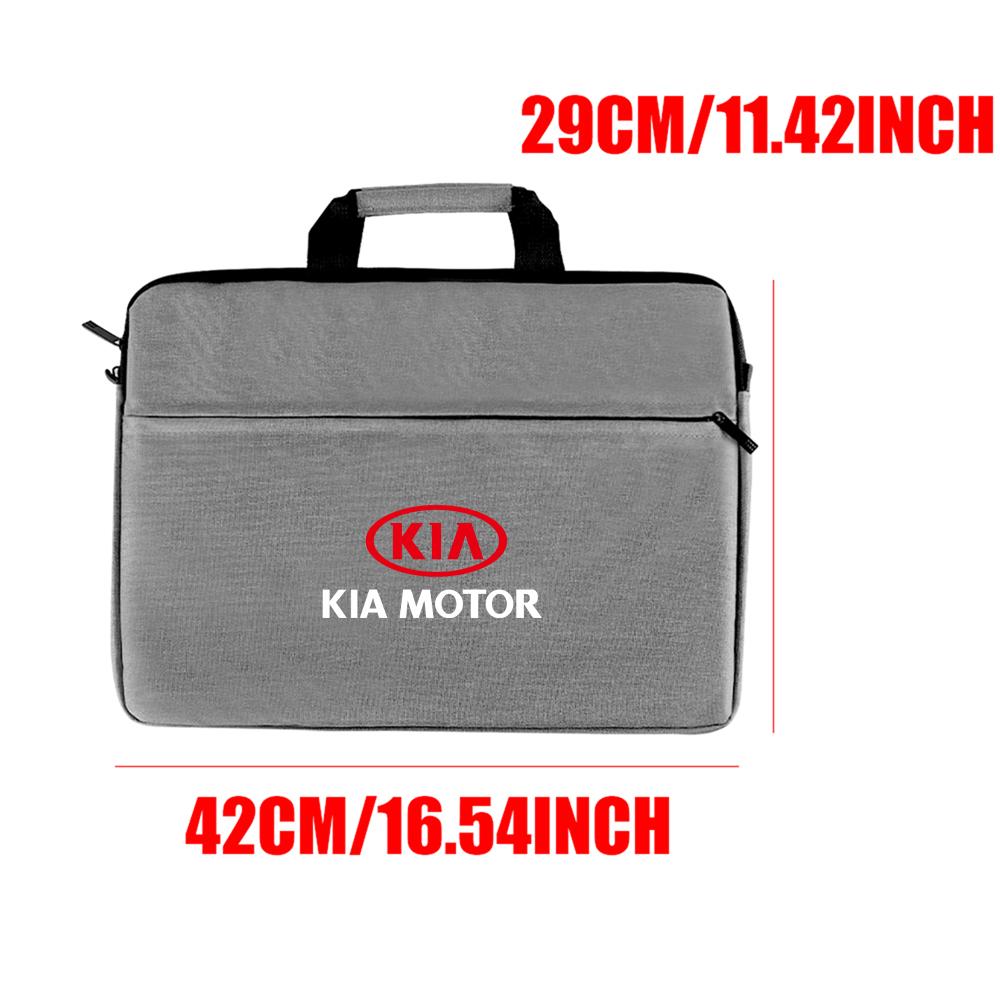 2026 Hot Car Sticker Fashion Tablet Waterproof Portable Travel Carrying Bag Computer Handbag For KIA KN Rio Sportage Cerato Soul