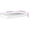 VidaXL Matelas en mousse moyennement doux 120x200 cm 373047