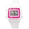 Casio Стандартные цифровые часы глянцевые белые x розовые Overseas Модель [Casio] W-215H-7A2V мужские женские [Товар]