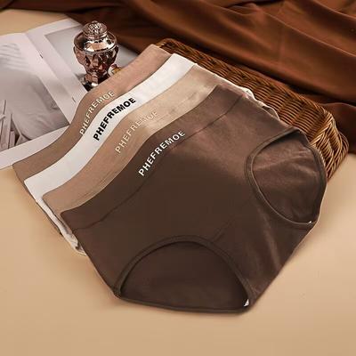 Женское нижнее белье из хлопка, бесшовные, дышащие, удобные, спортивные трусики-брифы