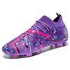 Модные высококачественные фиолетовые мужские футбольные бутсы для активного отдыха FG/TF нескользящие футзальные кроссовки мужские оригинальные профессиональные футбольные бутсы для мужчин
