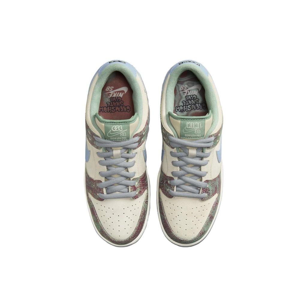 Кроссовки унисекс Crenshaw Skate Club x Nike Dunk Low SB кремовые парусиновые светло-голубые FN4193-100