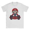 Мультяшная футболка Super Marios для мужчин и женщин, хлопковая, повседневная, с круглым вырезом, с коротким рукавом, размеры до 3XL