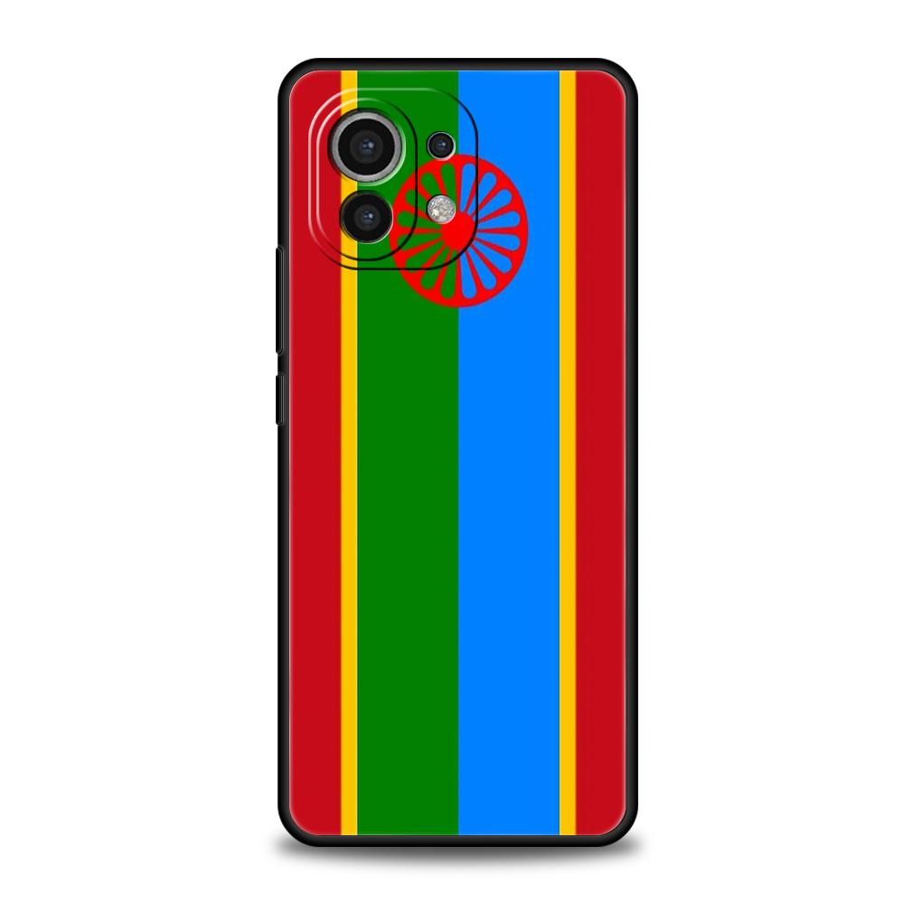 Чехол для телефона с флагом цыган Рома для Xiaomi Poco F6 F5 F4 F3 X6 X5 X4 X3 NFC M5 M4 M3 C51 C50 C55 GT 5G Мягкий ТПУ Чехол Capas