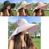 Wide Brim Sun Hat For Women Summer Uv Protection Neck Covering Stylish Design