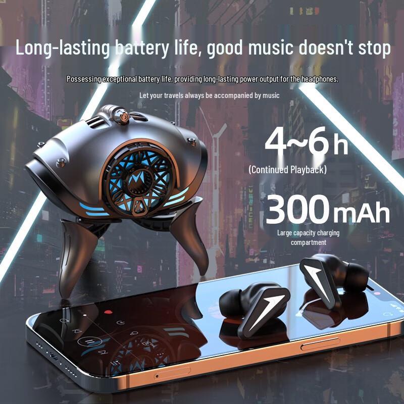 Yidian AD-4038 Starry Mecha Wireless Earbuds with RGB Lighting