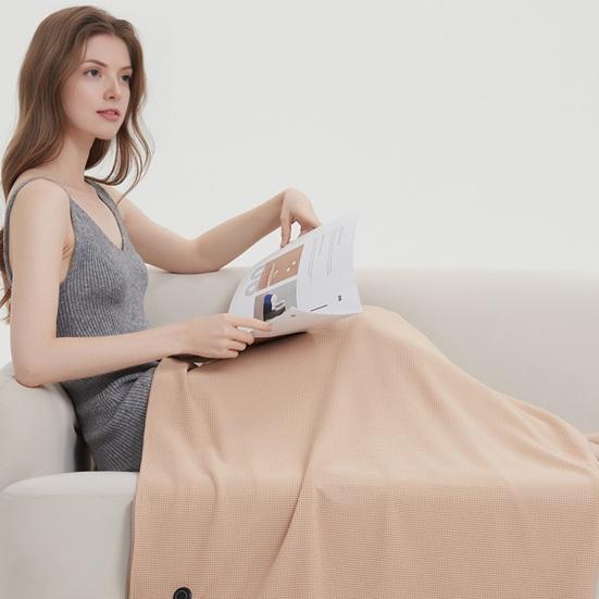 USB Powered Heating Shawl Cordless Electric Blanket Zippered Heating Scarf Winter Warm Wrap for Women Travel Office Home