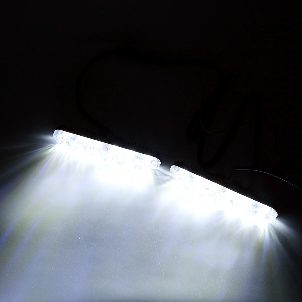 1 Pair Car Daytime LED Light Daylight Car Styling Turn Signal Indicators DRL Auto Daytime Running Lights