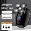 New Men's 5-Head Waterproof Electric Shaver with Intelligent Digital Display
