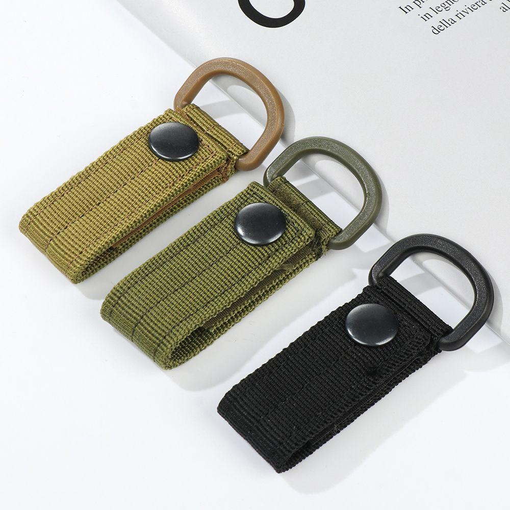 Nylon Webbing Outdoor Sports Accessories Hang Buckle Strap Carabiners Keychain Belt Clips