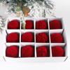 12pcs Plastic Flocked Christmas Tree Ball 6cm Christmas Tree Decorations  Engagements
