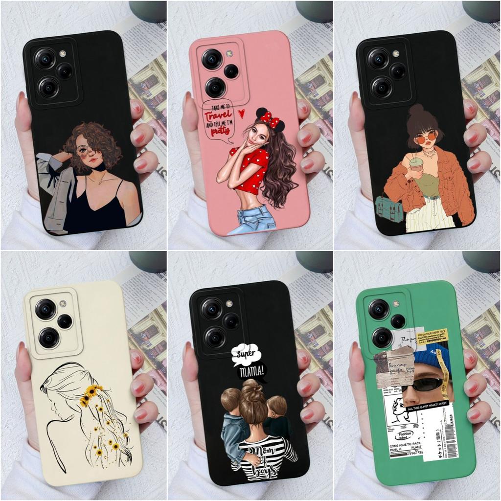 Чехол для телефона Xiaomi Poco C40 C55 M3 M4 Pro X3 X4 X5 Pro, мягкий жидкий силикон, матовый чехол с защитой от падения, защита камеры для мальчиков и девочек, бампер для Xiaomi Poco