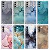 Модный Чехол для Телефона с Мраморным Рисунком для Samsung Galaxy S21 Plus S20 FE S22 Ultra 5G S10E S10 S9 S8 Note 20 10 Lite Прозрачная Защитная Крышка