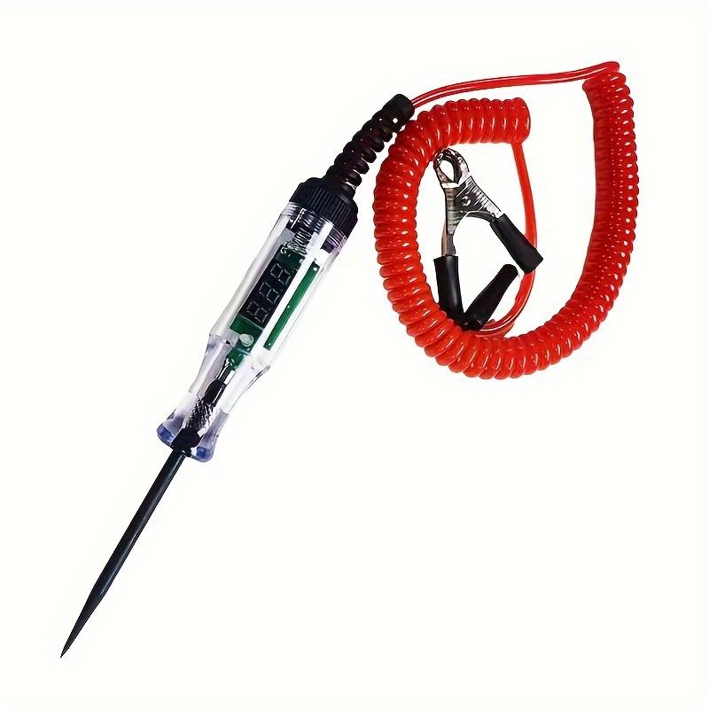 6V 12V 24V DC Car Truck Voltage Circuit Tester Digital Display Long Probe Pen Light Bulb Automobile Diagnostic Tools Auto Repair