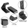 Wall-mounted hookFolding coat hangerWall hookCoat hookScrewWall hookWall-mountedHookWith screwsSet 5 (black)