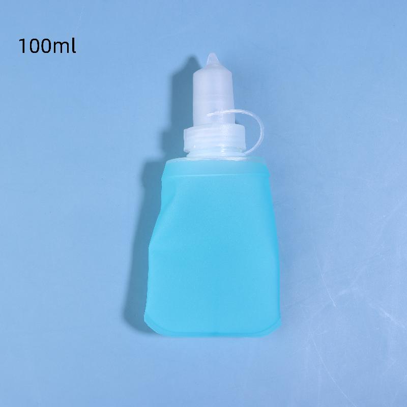 Folding Water Bottle TPU Collapsible Soft Flask Outdoor Sport Hiking Camping Running Portable Soft Water Bottle