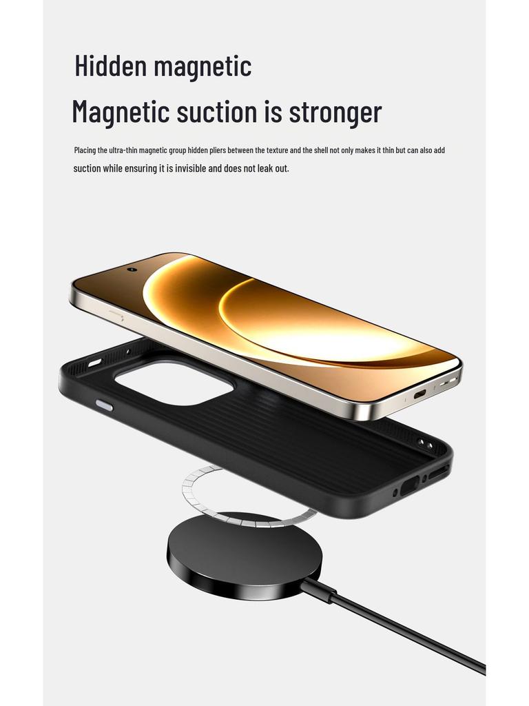 Магнитный чехол для телефона OnePlus Ace6: Беспроводная зарядка, Защита от падений, Мягкий чехол для OnePlus 15