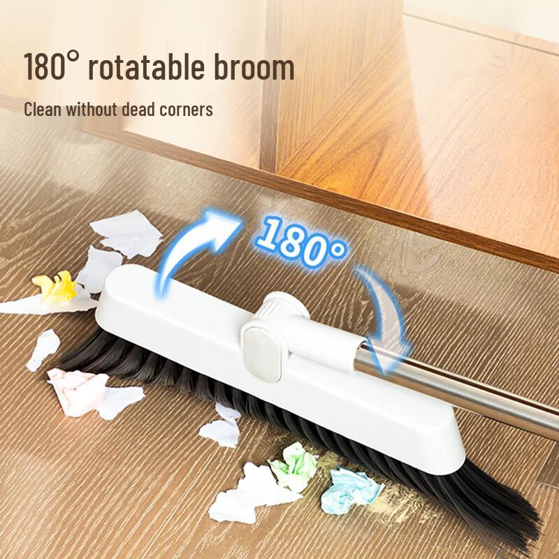 Deli Broom and Dustpan Set with Comb Teeth