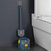Toilet Brush Pig-Shaped Toilet Cleaning Brush with Non-Slip Long Handle Toilet Scrubber for Bathroom