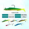 Bionic Soft Fish Lure - Laser Eel Lead-Head Bait, Black Fish Attractor, Available in Five Colors
