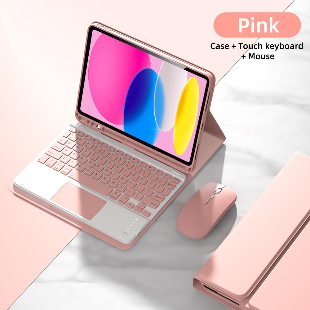 Чехол для iPad 10-го поколения 10,9 дюйма, Чехол-клавиатура для iPad 10-го A2696 A2757 A2777