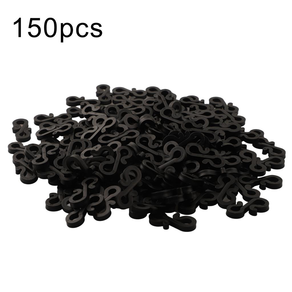 150 шт. S-образные крючки Держатели для светодиодных световых клипс Для дома Елки Погодные клипсы-крючки Клипсы для рождественских огней Наружное хранение