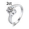 Женское кольцо с муассанитом цвета D 2 карата, серебро pt950, платина, кольцо для поцелуя ангела, обручальное кольцо с бриллиантом, обручальное кольцо, подарок для подруги