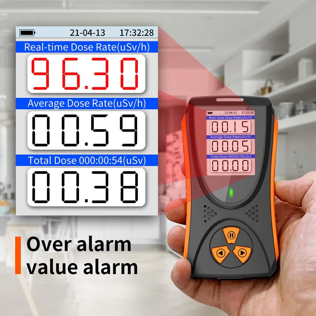 Детектор противоядерного излучения, гамма-рентгеновский портативный портативный радиационный монитор с перезаряжаемым ЖК-дисплеем