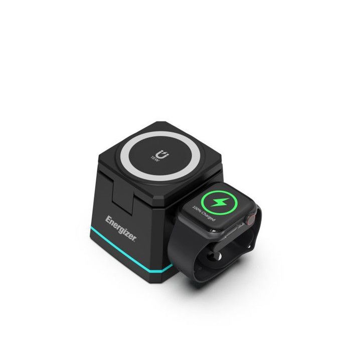 Energizer WCP307 Caricatore Wireless Magnetico 3-in-1 MagSafe Ricarica Rapida Nero