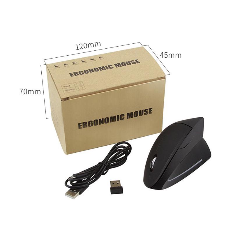 Эргономичная вертикальная беспроводная оптическая мышь - 2.4G