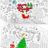 Поставка рождественских граффити-карт, рождественских украшений, детских раскрасок, детских альбомов для рисования