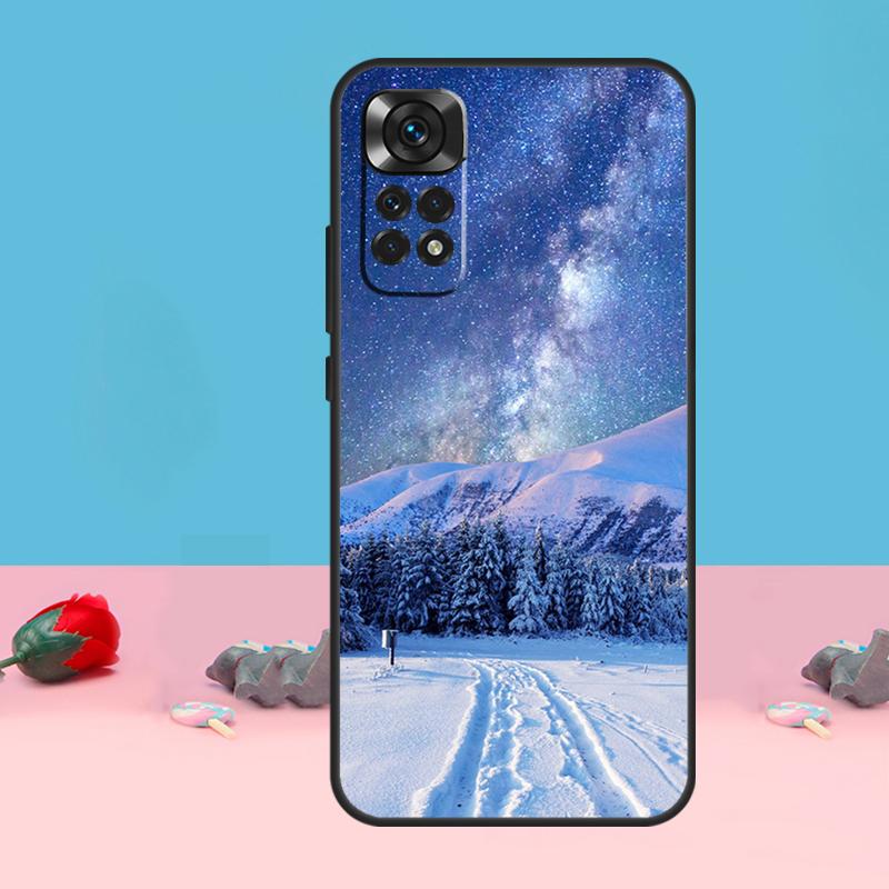 Пейзаж Зимний Свет Снежный Покров Для Xiaomi Redmi Note 14 13 12 9 10 11 Pro 10S 11S 12S Чехол Для Redmi 14C 10C 12C 13C