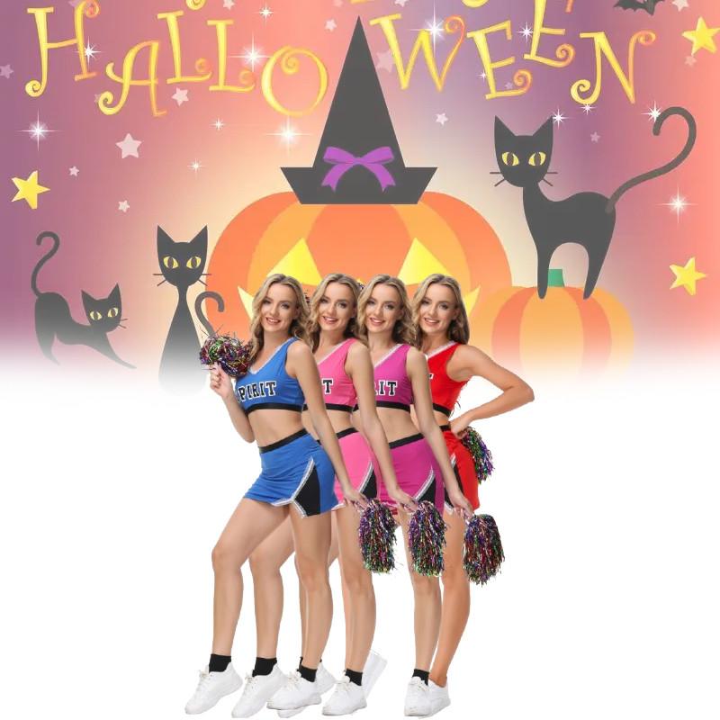 Сексуальные костюмы чирлидерш из ткани на основе нейлона для любителей танцев и костюмов