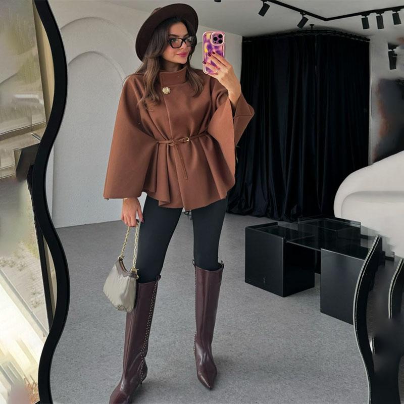 Женский плащ однобортный с рукавом «летучая мышь», тонкие новые пальто, повседневные свободные, офисные, женские, шикарные, элегантные, осенние, однотонные, модные куртки