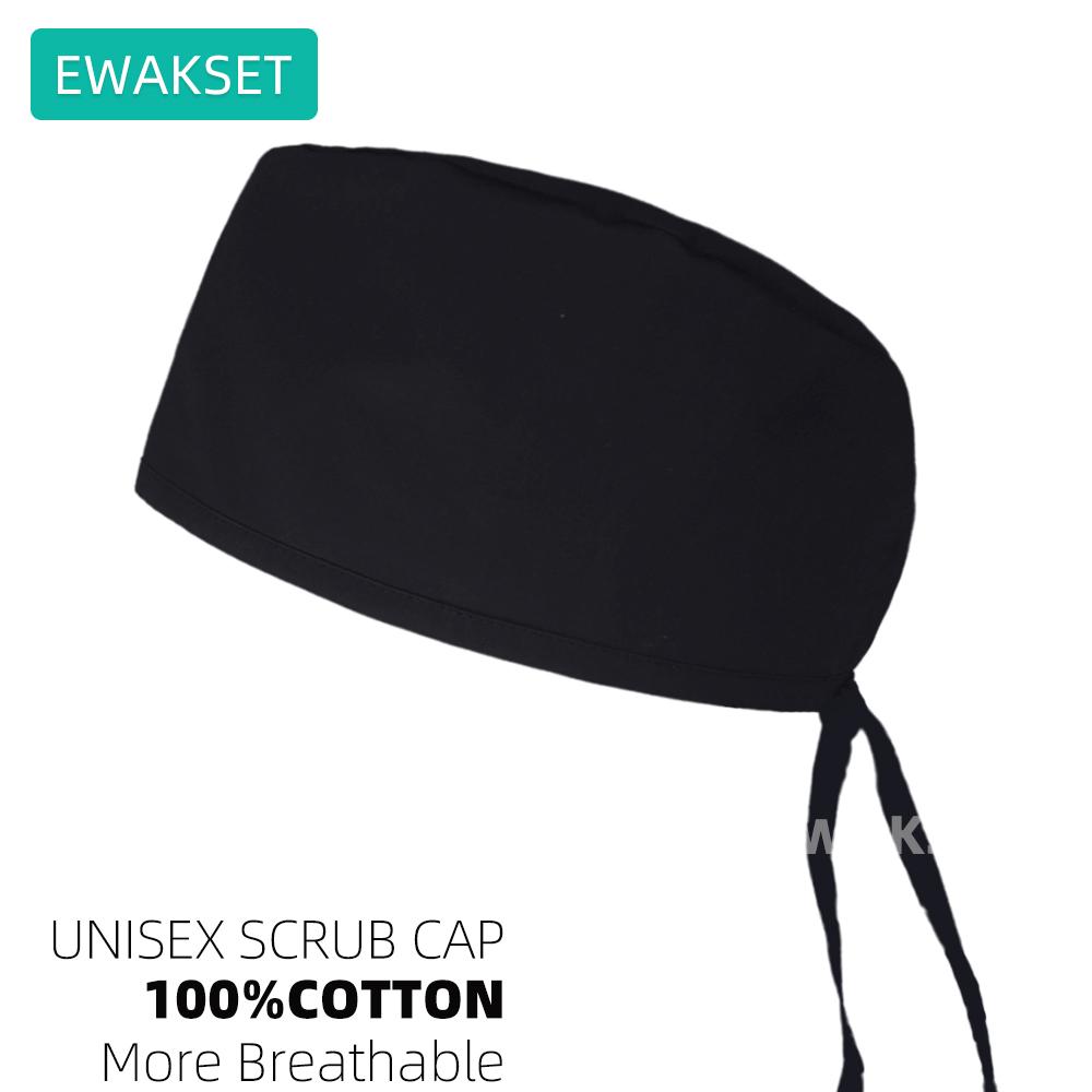 Новые бордовые однотонные лабораторные шапочки для стоматологов, клинические рабочие шапочки, регулируемые хирургические шапочки для медсестер, шапочки для ветеринарных хирургов, медицинские шапочки