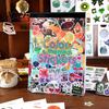 Vintage Style Stickers 50 Pages Book, Korean Decorative Stickers, Retro Japanese DIY Vinyl for Scrapbooking And Junk Journaling Aesthetic Decals