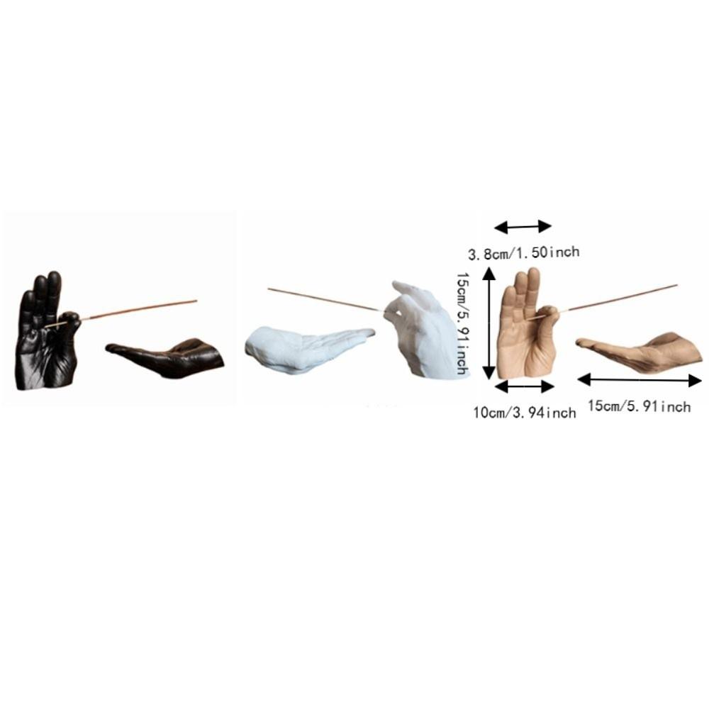 Decorative Palm Shape Incense Holder Resin Gesture Aromatherapy Incense Censer Spa