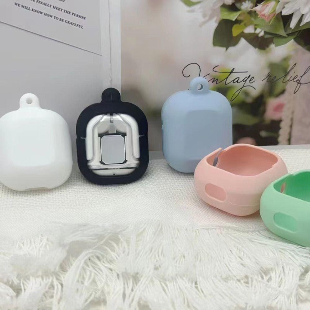 Washable Silicon Case and Lanyard Silicone Earbuds Protective Case Anti-Lost Cover for HQAi H4