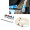 Car Brake Bleeder Wrench Kit 7‑12mm Rubber 6 Adapters 1 Drain Hose Brake Bleeder Spanner for Car for Light Truck for SUV