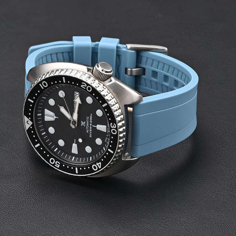 Новейший силиконовый ремешок для часов Samsung Ultra Omega Seiko PROSPEX Panerai 20 мм 22 мм 24 мм быстросъемный резиновый ремешок для часов