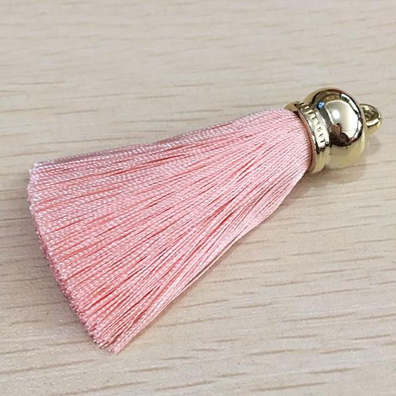 15*70 мм позолоченный колокольчик с шелковой кисточкой, подвеска для изготовления ювелирных изделий, брелок для ключей